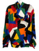 Polo NWT Size L Multi Cotton Blend Abstract Hoodie Men's Jacket Multi / L