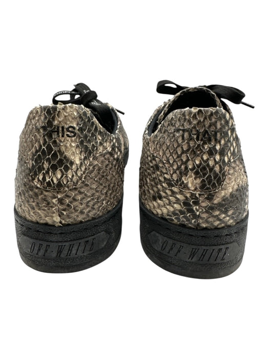 Off White Shoe Size 42 Tan Snakeskin Solid Sneaker Men's Shoes Tan / 42