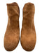 Frye and Co. Shoe Size 8.5 Tan Brown Leather Suede Braided Trim Ankle Booties Tan Brown / 8.5