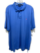 Polo Size XL Blue Polyester Solid Polo Men's Short Sleeve Blue / XL
