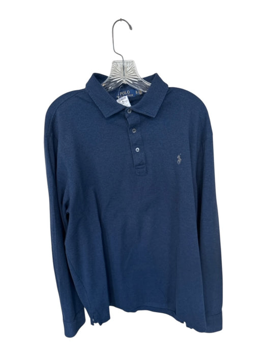 Polo Ralph Lauren Size XL Navy Cotton Solid Men's Polo Navy / XL