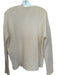 Theory Size M Cream Cashmere Long Sleeve Nickle V Neck Sweater Cream / M
