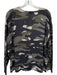360 Cashmere Size L Green & Gray Cashmere Long Sleeve Camo Sweater Green & Gray / L