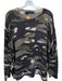 360 Cashmere Size L Green & Gray Cashmere Long Sleeve Camo Sweater Green & Gray / L