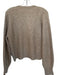 Karlie Size M Oatmeal Cashmere Blend Long Balloon Sleeve Buttons Sweater Oatmeal / M
