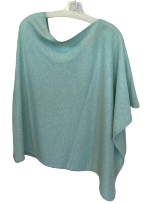 Alashan Cashmere Size One Size Aqua Cashmere Asymetric Poncho Sweater Aqua / One Size