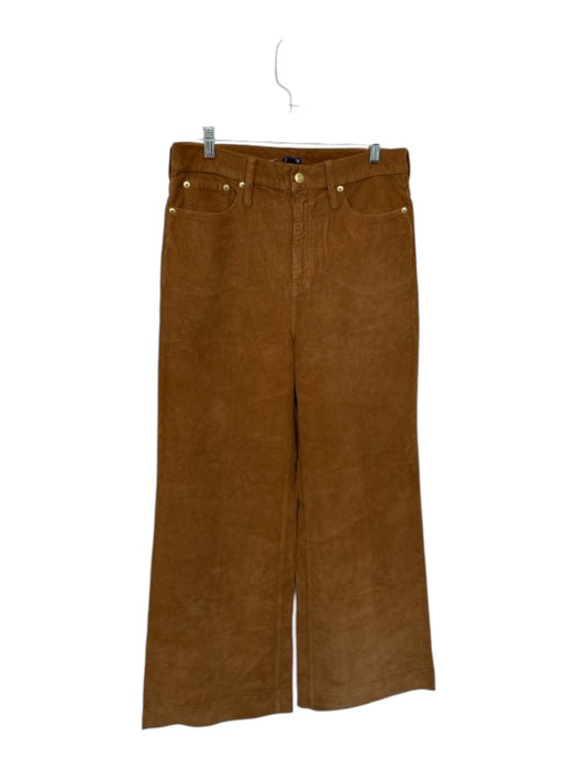 J. Crew Size 30T Camel Corduroy High Waist Wide Leg Pants Camel / 30T