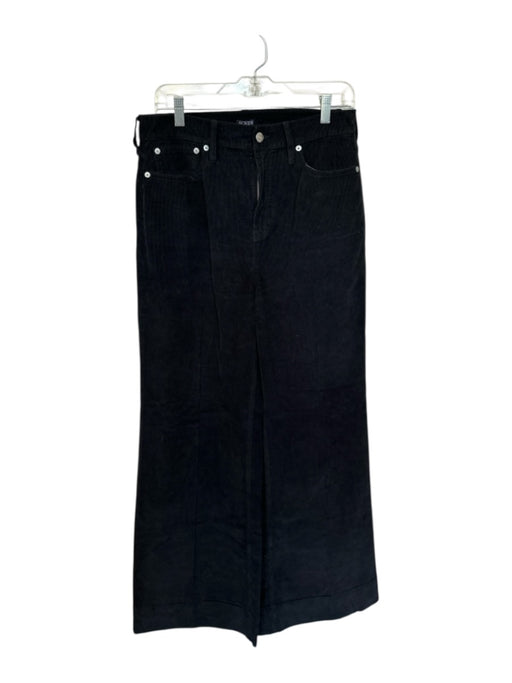 J. Crew Size 29 Black Corduroy High Waist Wide Leg Pants Black / 29