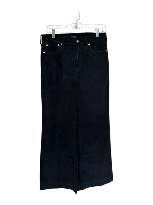 J. Crew Size 29 Black Corduroy High Waist Wide Leg Pants Black / 29