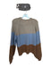 ee:some Size M Brown & Blue Acrylic Blend Long Balloon Sleeve Knit Sweater Brown & Blue / M