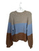 ee:some Size M Brown & Blue Acrylic Blend Long Balloon Sleeve Knit Sweater Brown & Blue / M