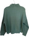 Madewell Size L Light Green Cotton Funnel Neck Knit Buttons Sweater Light Green / L