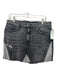 Hudson Size 32 Faded Black Cotton Denim Distressed Fray hem Mini Skirt Faded Black / 32