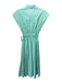 Pearl by Lela Rose Size Medium Mint Green Cotton Cap Sleeve Gathered Dress Mint Green / Medium
