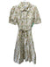 Derek Lam 10 Crosby Size 8 Yellow, Green, Orange Cotton Blend Short Sleeve Dress Yellow, Green, Orange / 8