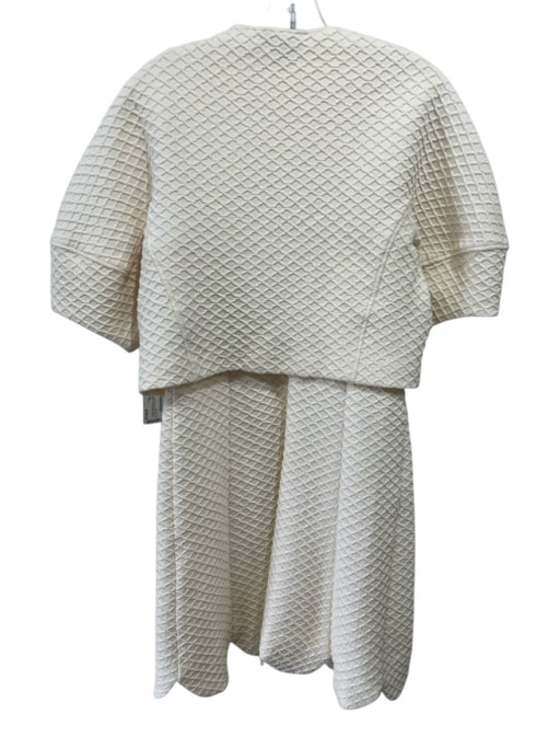 Pearl by Lela Rose Size M/8 Cream White Cotton Blend Sleeveless Dress Set Cream White / M/8