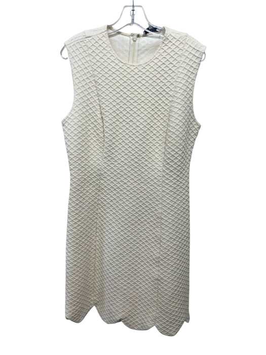 Pearl by Lela Rose Size M/8 Cream White Cotton Blend Sleeveless Dress Set Cream White / M/8