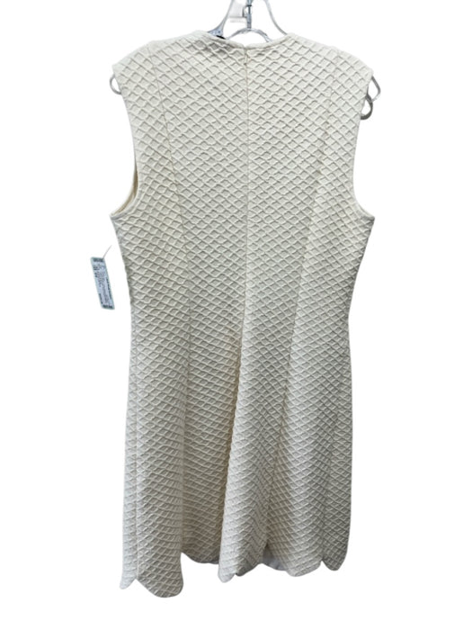 Pearl by Lela Rose Size M/8 Cream White Cotton Blend Sleeveless Dress Set Cream White / M/8