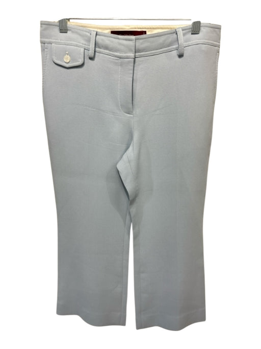 Sies Marjan Size 8 Powder Blue Viscose Blend Mid Rise Wide Leg Cropped Pants Powder Blue / 8