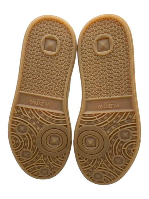 Valentino Garavani Shoe Size 37 Gold & White Leather Upper Gum sole Sneakers Gold & White / 37