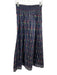 Hill House Size M Navy Blue Print Cotton Smocked Ruffle Straps Midi Skirt Set Navy Blue Print / M