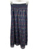 Hill House Size M Navy Blue Print Cotton Smocked Ruffle Straps Midi Skirt Set Navy Blue Print / M