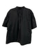 Proenza Schouler Size 8 Black Cotton Half Flare Sleeve Pintuck Top Black / 8