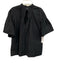 Proenza Schouler Size 8 Black Cotton Half Flare Sleeve Pintuck Top Black / 8