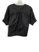 Frame Size M Black Cotton V Neck Half Puff Sleeve Top Black / M