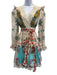 Zimmermann Size S / 1 White, Pink, Blue Cotton Wrap Floral Long Sleeve Dress White, Pink, Blue / S / 1