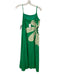 Strut & Bolt Size M Green & White Cotton Cut Out Floral Spaghetti Strap Dress Green & White / M