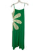 Strut & Bolt Size M Green & White Cotton Cut Out Floral Spaghetti Strap Dress Green & White / M