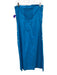 Anna Cate Size S/M Blue Print Cotton Embroidered Back Zip Strapless Midi Dress Blue Print / S/M