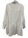 Ganni Size S / 36 White Cotton Button Down Collar Long Sleeve Knee length Dress White / S / 36