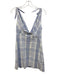 Loveshackfancy Size 6 Light blue & white Cotton Plaid Tie Shoulder Knot Dress Light blue & white / 6