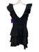 Love The Label Size XS Black Cotton Tiered Accordion Pleats Smocked Waist Dress Black / XS