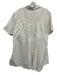 Simkhai Size XS White Cotton & Polyamide Button Detail Short Sleeve Mini Dress White / XS