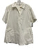 Simkhai Size XS White Cotton & Polyamide Button Detail Short Sleeve Mini Dress White / XS