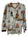 La Prestic Ouiston Size 3 Light Blue & Multi Cotton & Lyocell Button Up Top Light Blue & Multi / 3