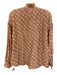 Alix of Bohemia Size S Blush Pink Cotton & Silk All Over Print Button Up Top Blush Pink / S
