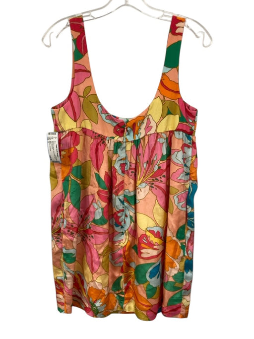 Amanda Uprichard Size S Multicolor Viscose Sleeveless Floral Print Dress Multicolor / S