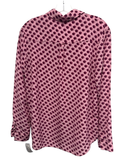 Catherine Gee Size S Pink Silk All Over Print Top Pink / S
