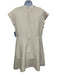 Valentino Size 48 Cream & Multi Silk Embroidered Back Zip Cap Sleeve Mini Dress Cream & Multi / 48