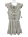 Bell Size XS White Cotton Cap Sleeve Tassel Tie Detail Broderie Anglaise Dress White / XS