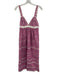 Sofie the Label Size S Pink & White Cotton Ric Rac Sleeveless Midi Dress Pink & White / S