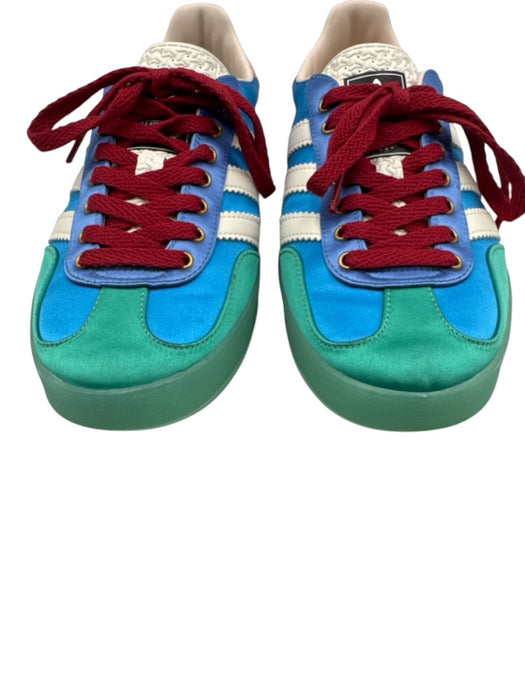 Adidas x Gucci Shoe Size 6 Blue & Multi Leather Low Top Lace Up Sneakers Blue & Multi / 6