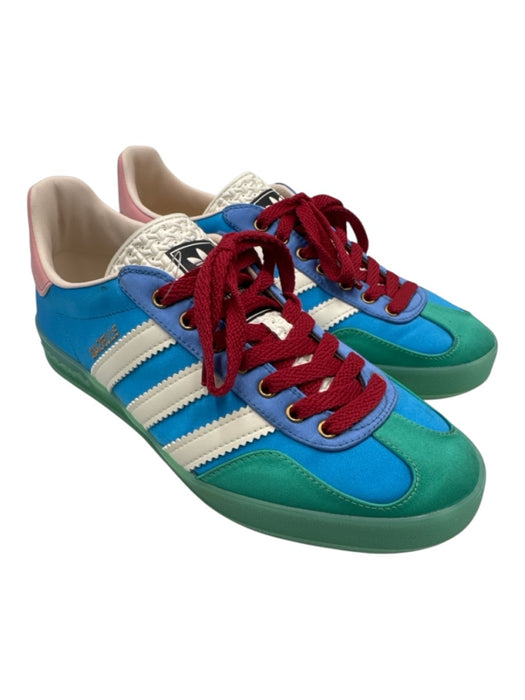 Adidas x Gucci Shoe Size 6 Blue & Multi Leather Low Top Lace Up Sneakers Blue & Multi / 6