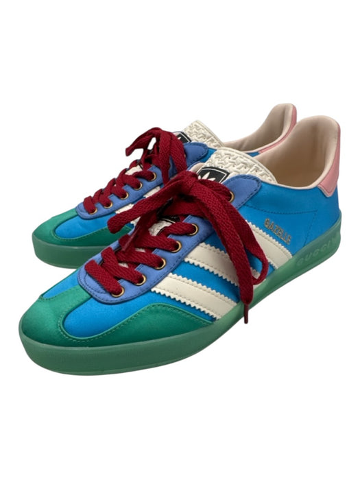 Adidas x Gucci Shoe Size 6 Blue & Multi Leather Low Top Lace Up Sneakers Blue & Multi / 6