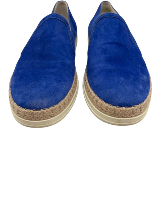 Tod's Shoe Size 36.5 Electric Blue Leather Suede Slip On Shoes Electric Blue / 36.5
