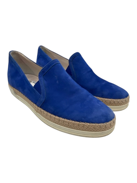 Tod's Shoe Size 36.5 Electric Blue Leather Suede Slip On Shoes Electric Blue / 36.5